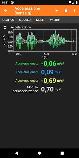 phyphox screenshot 4
