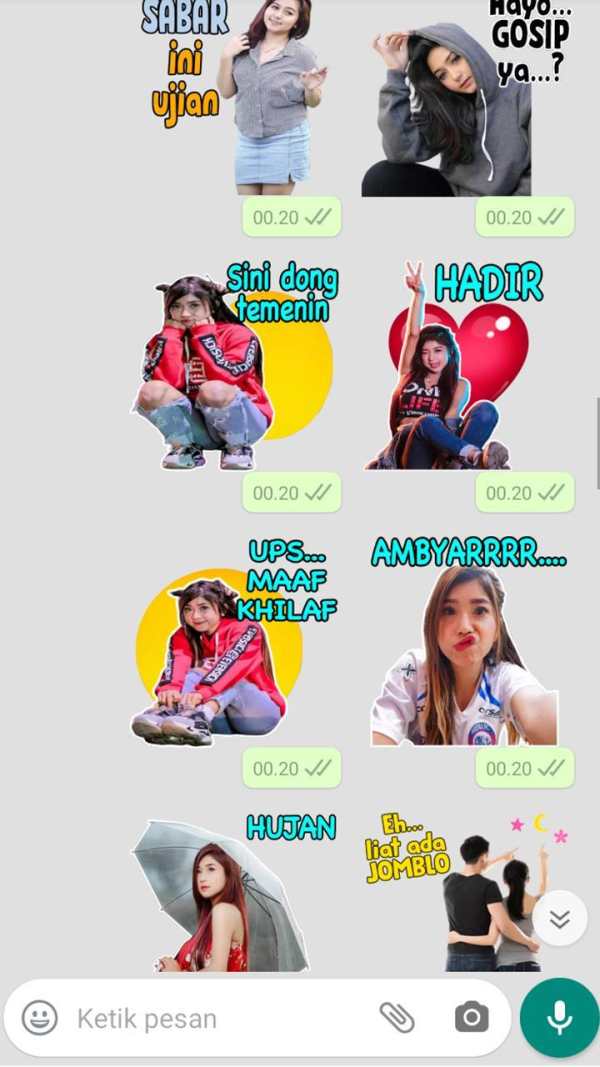 Sticker Cewek Seksi dan Cantik untuk WAStickerApps screenshot 6