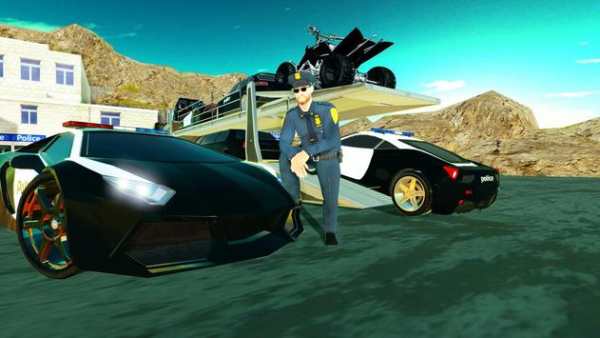 US Police Limousine Car & Bike Transporter screenshot 3