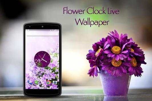 Flower Clock Live Wallpaper screenshot 1