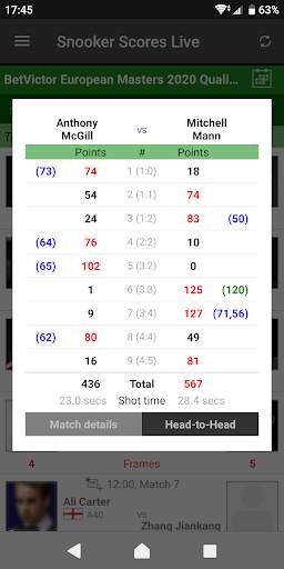 Snooker Scores Live screenshot 3