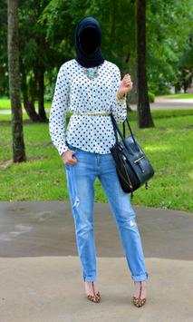 Hijab Ladies Jeans Style Photo Frames screenshot 4