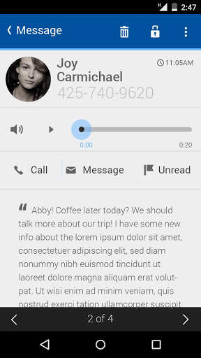 My Visual Voicemail screenshot 2