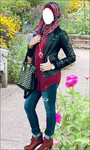Hijab Girl Jeans Photo Suits screenshot 6