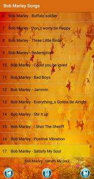 Bob Marley Songs 6 تصوير الشاشة