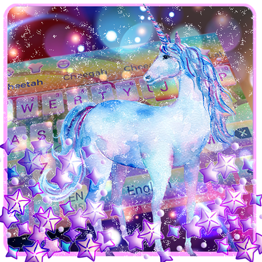 Glitter Galaxy Unicorn Keyboard icon