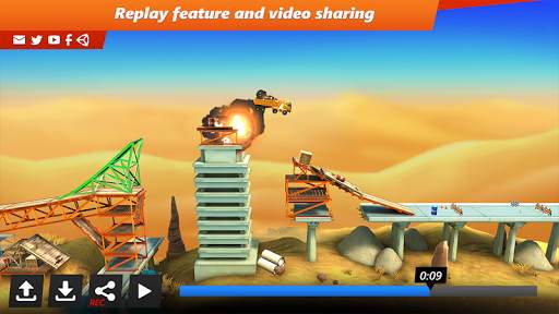 Bridge Constructor Stunts FREE screenshot 9