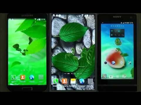3D Leaves Live Wallpaper screenshot 1