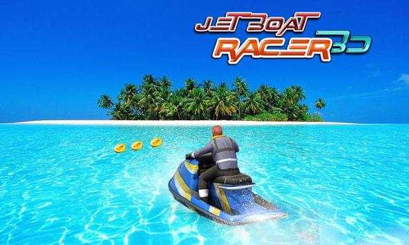 Jet boat racing 3D: water surfer driving game screenshot 4