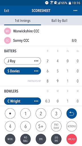 Play-Cricket Scorer screenshot 1
