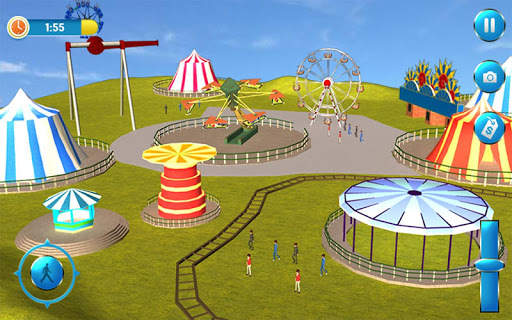 Theme Park Fun Swings Ride скриншот 12