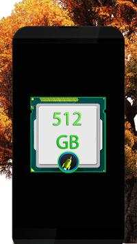 512 GB RAM Booster : 512 GB Storage Space Cleaner screenshot 1