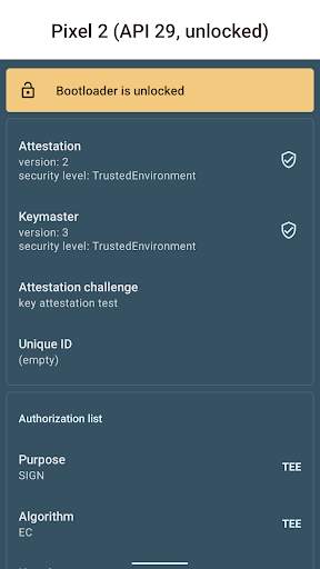 Key Attestation Demo 2 تصوير الشاشة