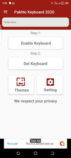 Pashto keyboard: Pashto Language Typing Keyboard screenshot 3