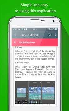 Guide Snapseed 2017 screenshot 3
