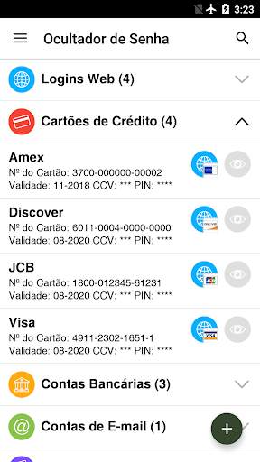 Ocultador de Senha e Gerente screenshot 2