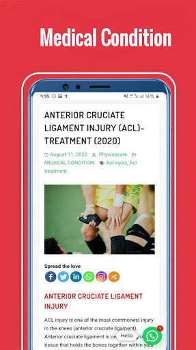 Physioscare |Physiotherapy|Clinical Cases|Articles screenshot 1