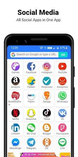 All Social Media and Social Network Browser screenshot 2