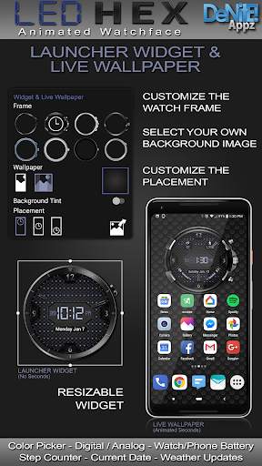 LED Hex HD Watch Face screenshot 2