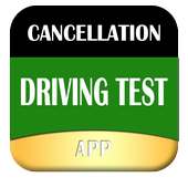 Cancellation driving test app logo