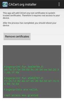 CACert.org installer [root] screenshot 2