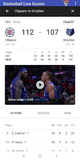 Basketball Live Scores screenshot 7