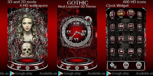 FREE Gothic Go Keyboard theme screenshot 5