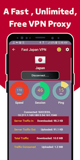 Japan VPN - A Fast, Unlimited, Free VPN screenshot 3