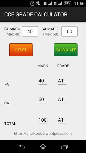 CCE Grade Calculator screenshot 3