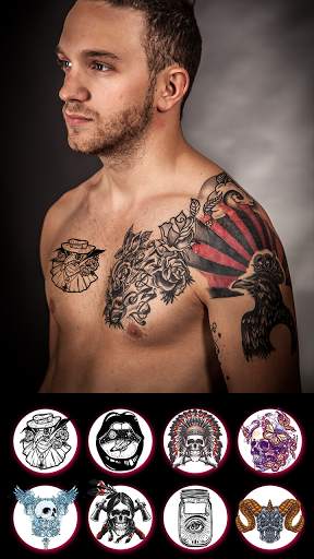 Tattoo my photo: tattoos for men- 3D tattoo design screenshot 6