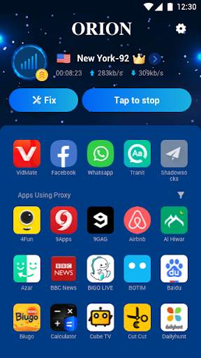 Unblock Sites & Apps Secure VPN Master - Orion VPN screenshot 2