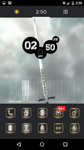 SilverGold 3D Icon CM&Launcher screenshot 2