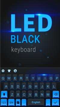 Cool Black Keyboard Theme & Emoji screenshot 1