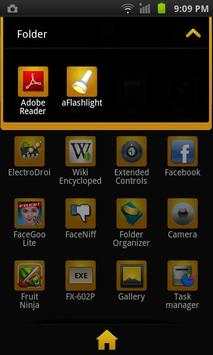 GO Launcher EX Theme BlackGold screenshot 4