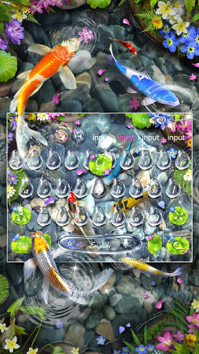 Lively 3D Koi Fish Keyboard screenshot 2