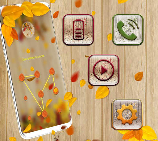Wooden Autumn Launcher Theme screenshot 5