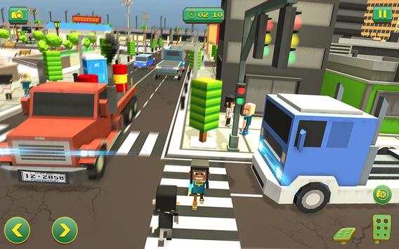 Blocky Truck Driver Simulator Urban Transport screenshot 7
