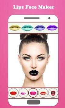 Lips Face Maker Camera 4 تصوير الشاشة