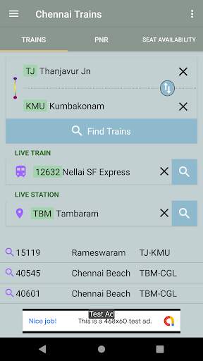 Chennai Trains screenshot 2