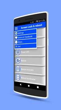 Screen lock & reboot widget screenshot 1