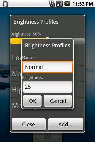 Brightness Profiles screenshot 2