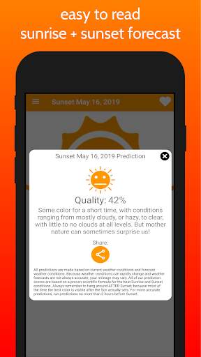 SkyCandy - Sunset Forecast App screenshot 1