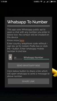Whatsapp to Any Number screenshot 1
