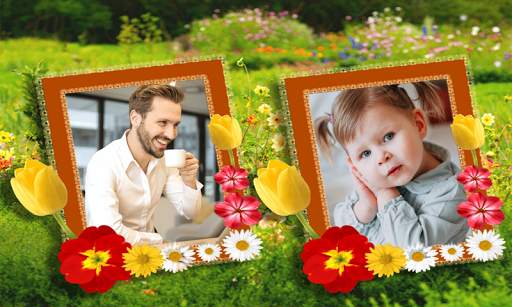 Beautiful Garden Dual Photo Frame Application screenshot 11