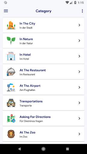 English conversation - translate to multi-language screenshot 1