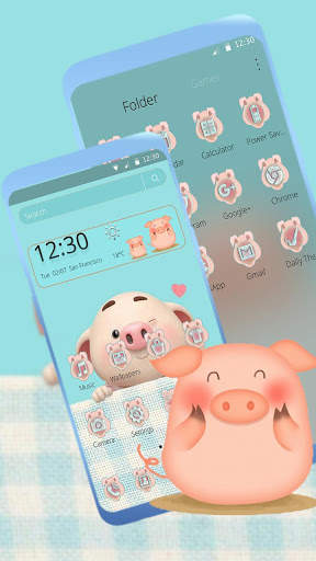 Cartoon Lovely Piggy Theme🐷 screenshot 3