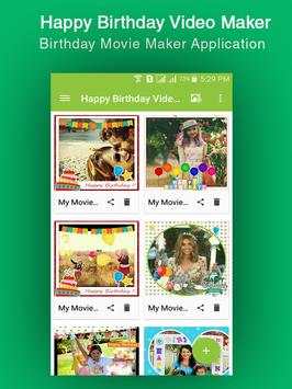 Happy Birthday Video Maker screenshot 1