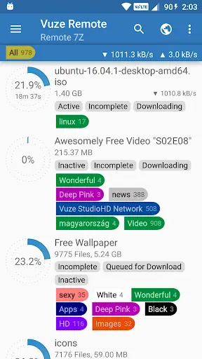 Vuze Remote screenshot 1