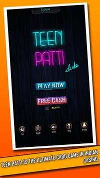 Teen Patti Clubs HD | Live indian poker screenshot 1
