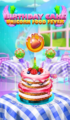 Birthday Cake - Unicorn Food Fever screenshot 1
